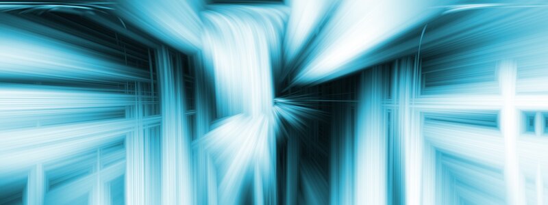 blue light tunnel motion