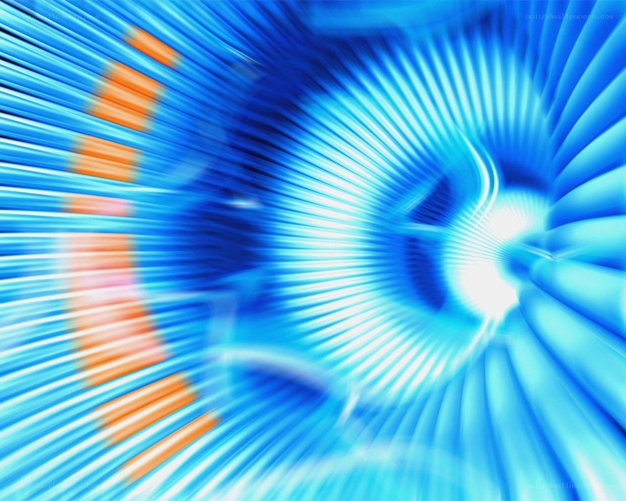 blue light tunnel motion