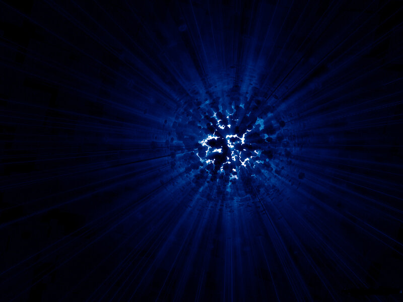 blue light tunnel