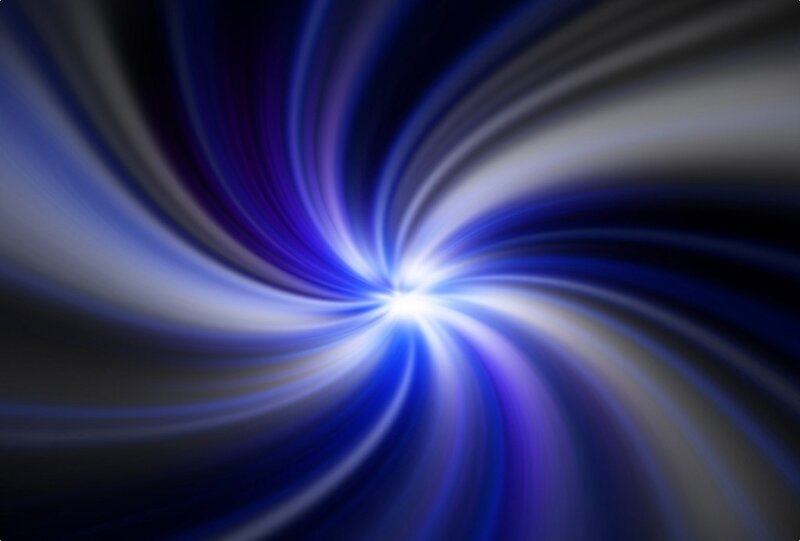 blue light vortex animation