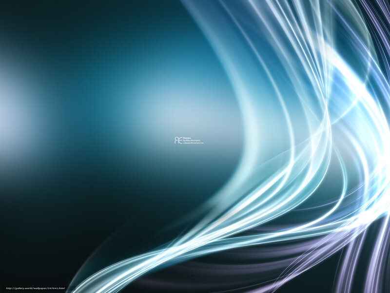 blue light wave abstract