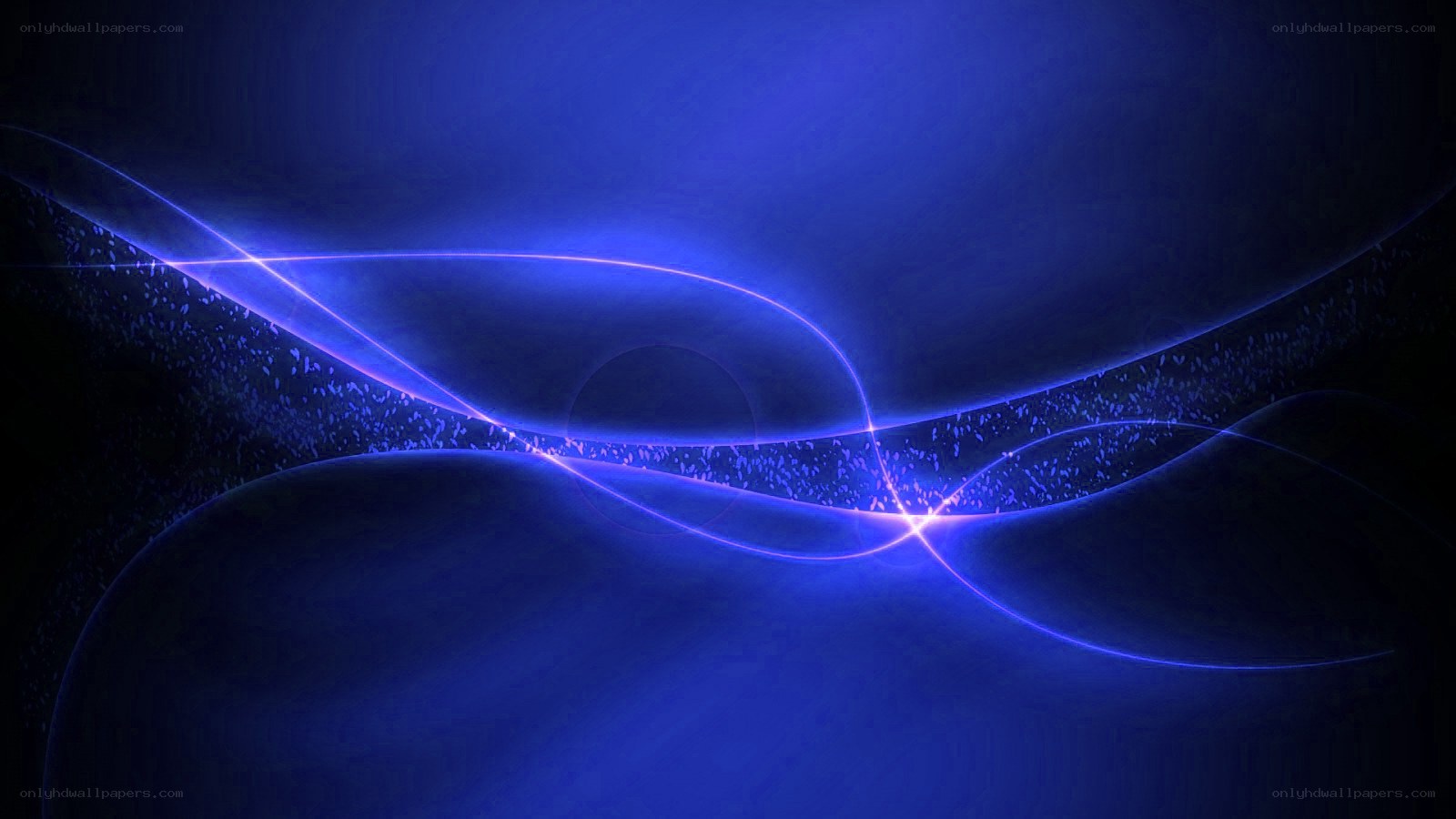 Blue light wave abstract