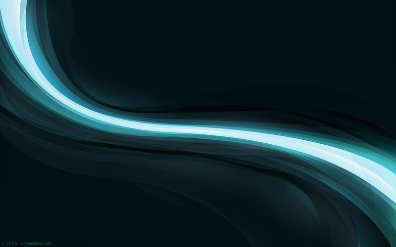 Blue light wave abstract