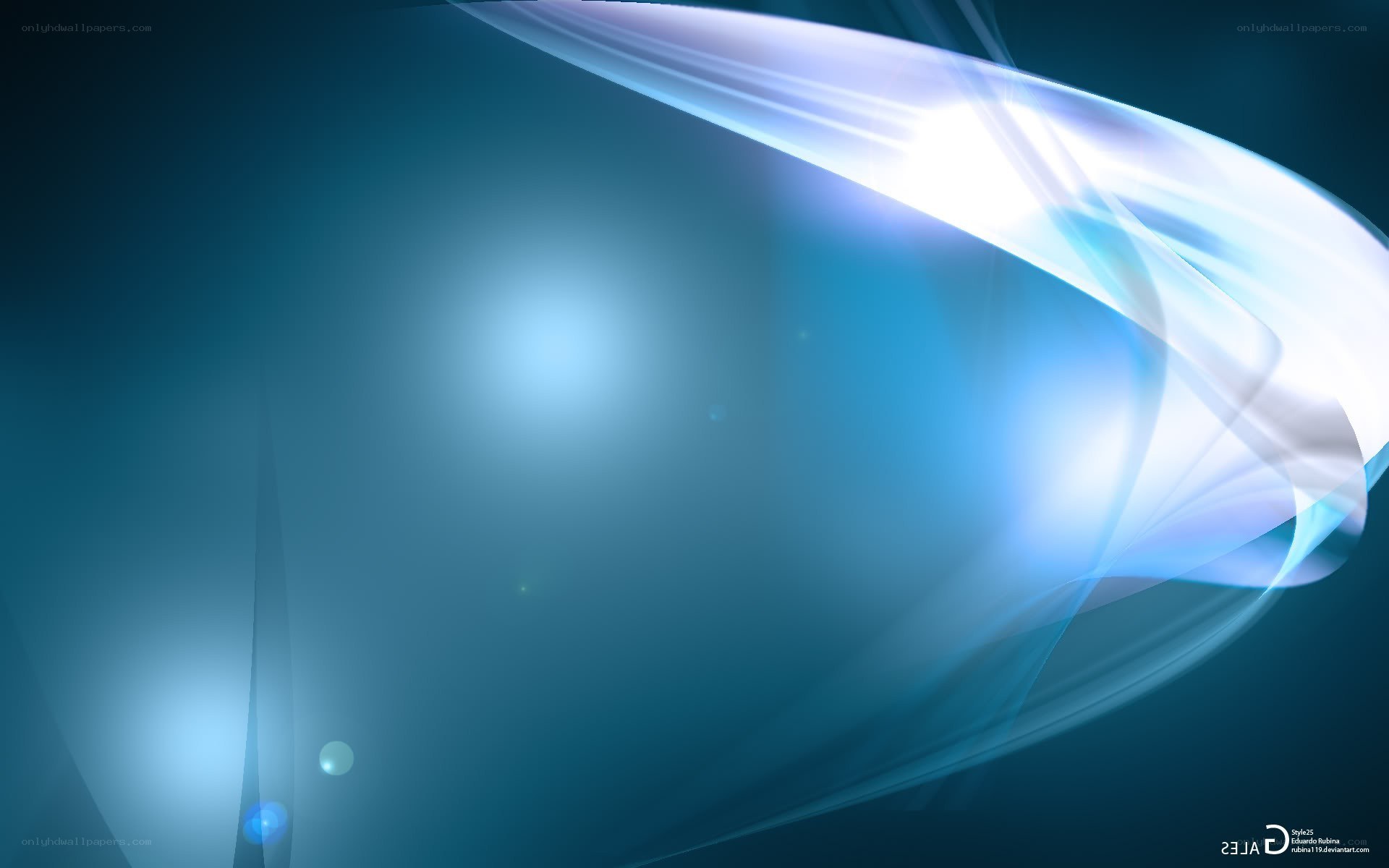blue light wave abstract