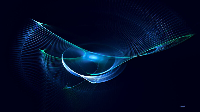 Blue light wave abstract