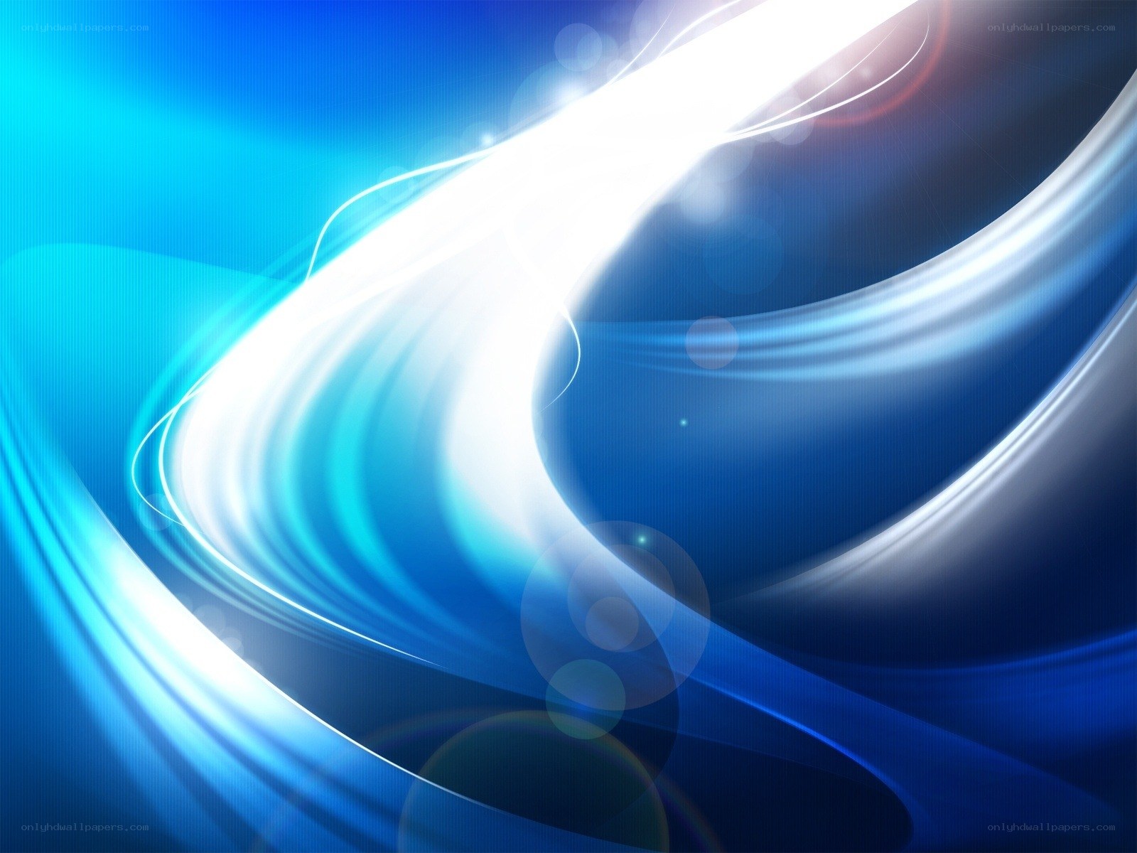 Blue light wave abstract