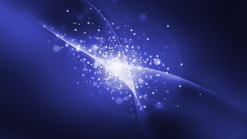 blue light wave abstract