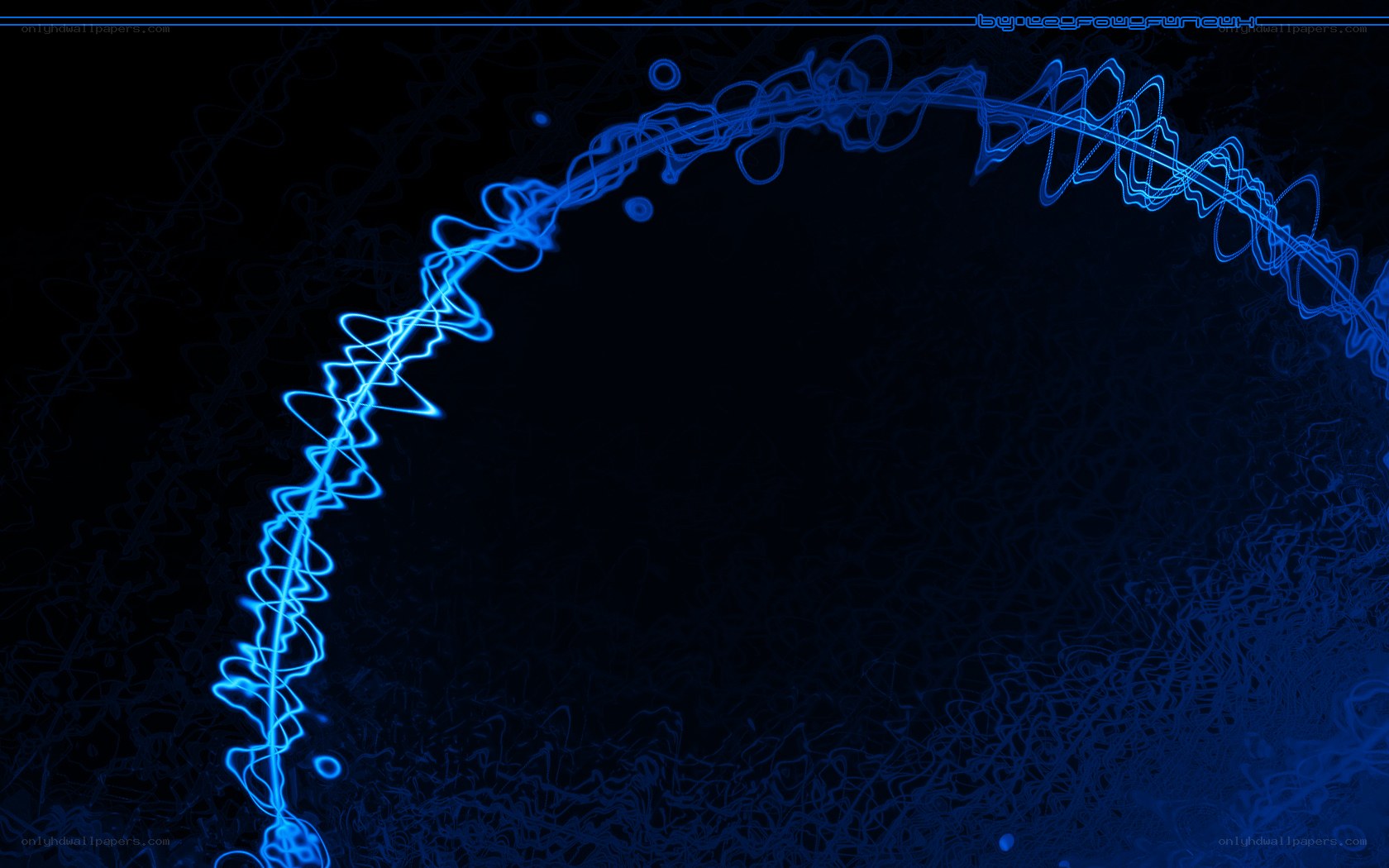 blue light wave abstract