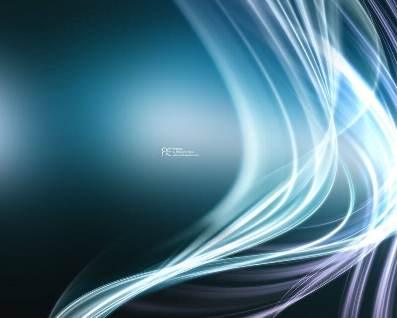 blue light wave abstract