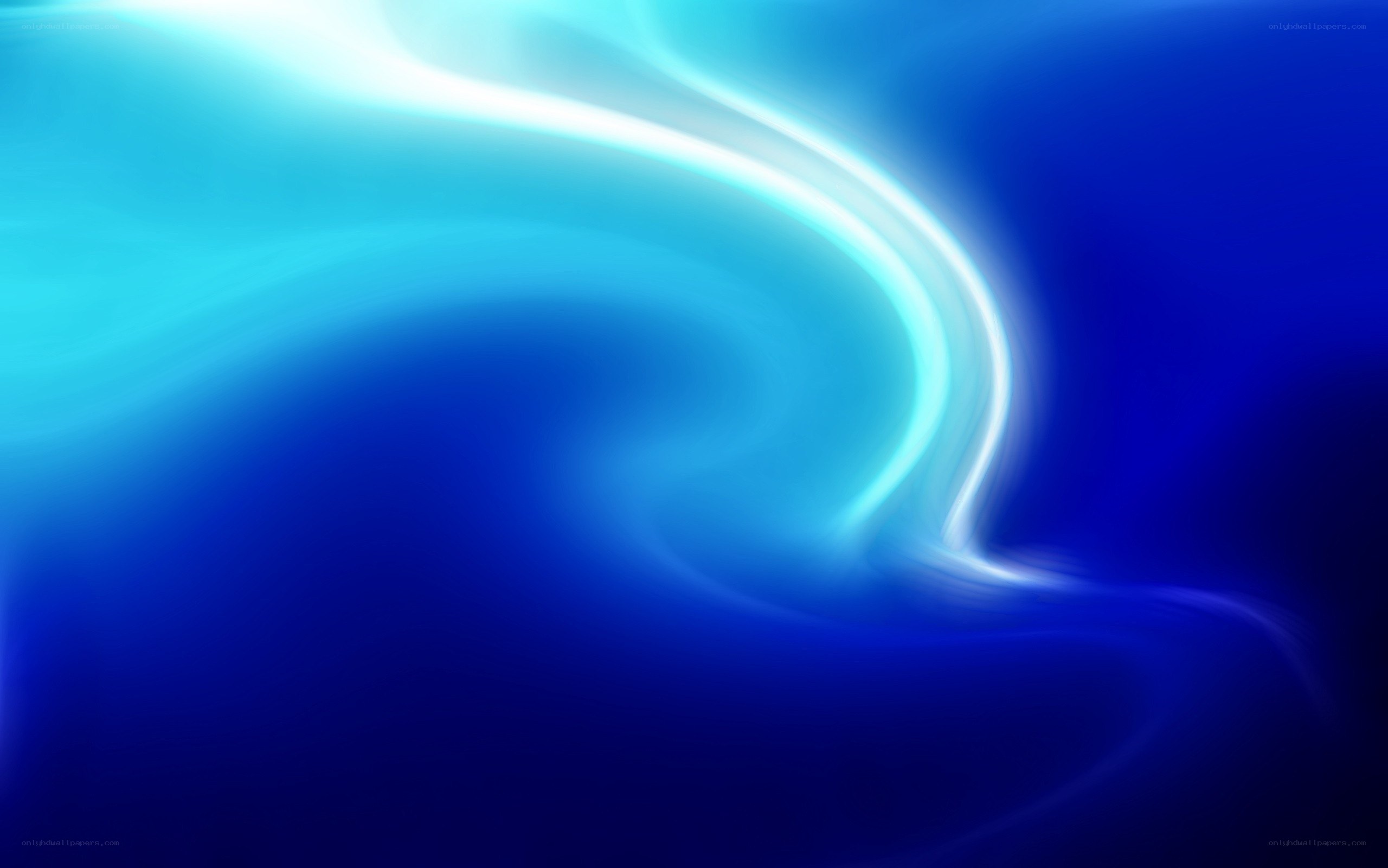 Blue light wave abstract
