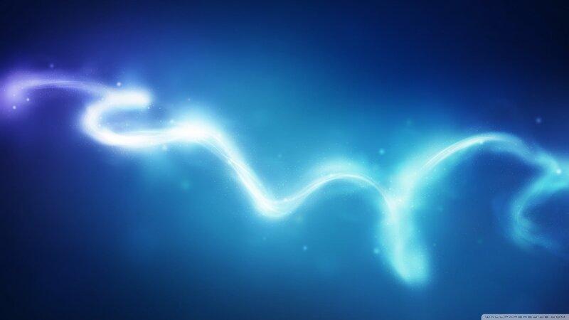blue light wave animation