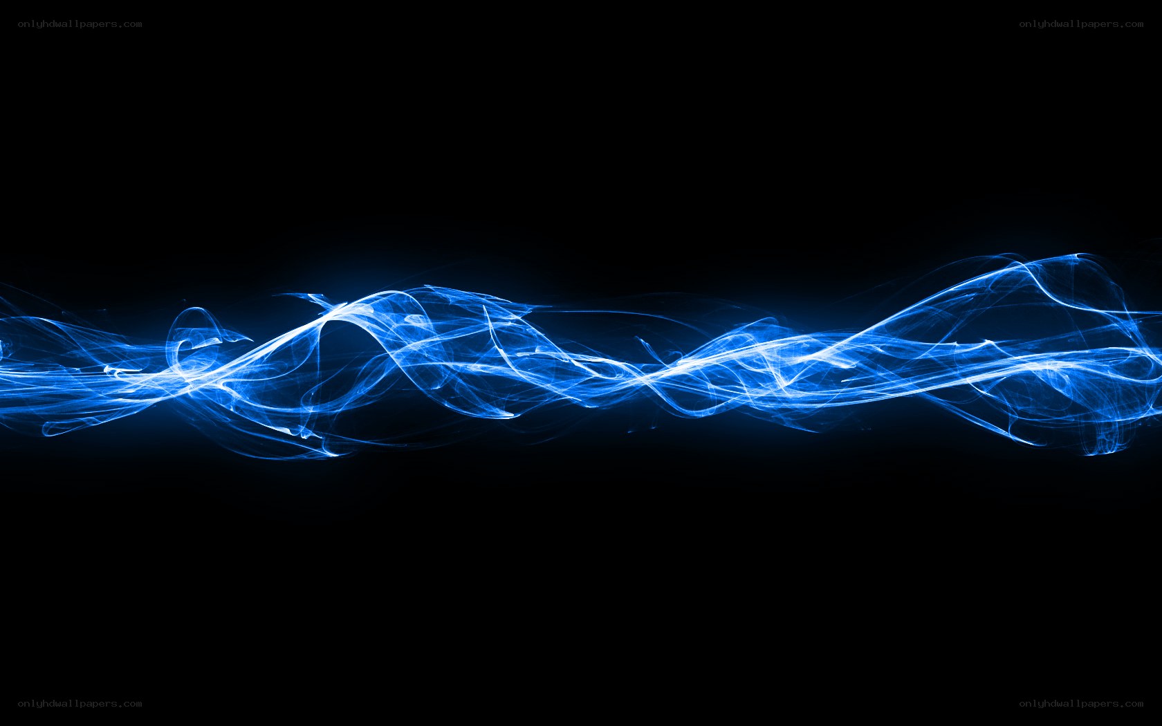 Blue light wave animation