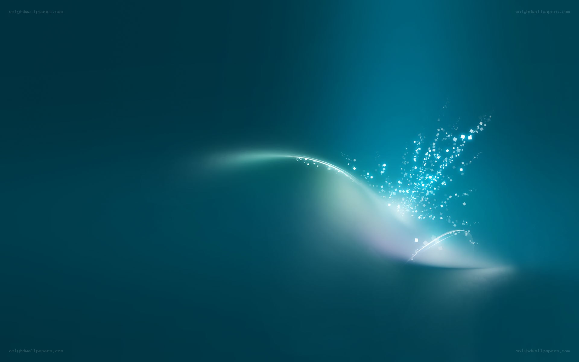 blue light wave animation