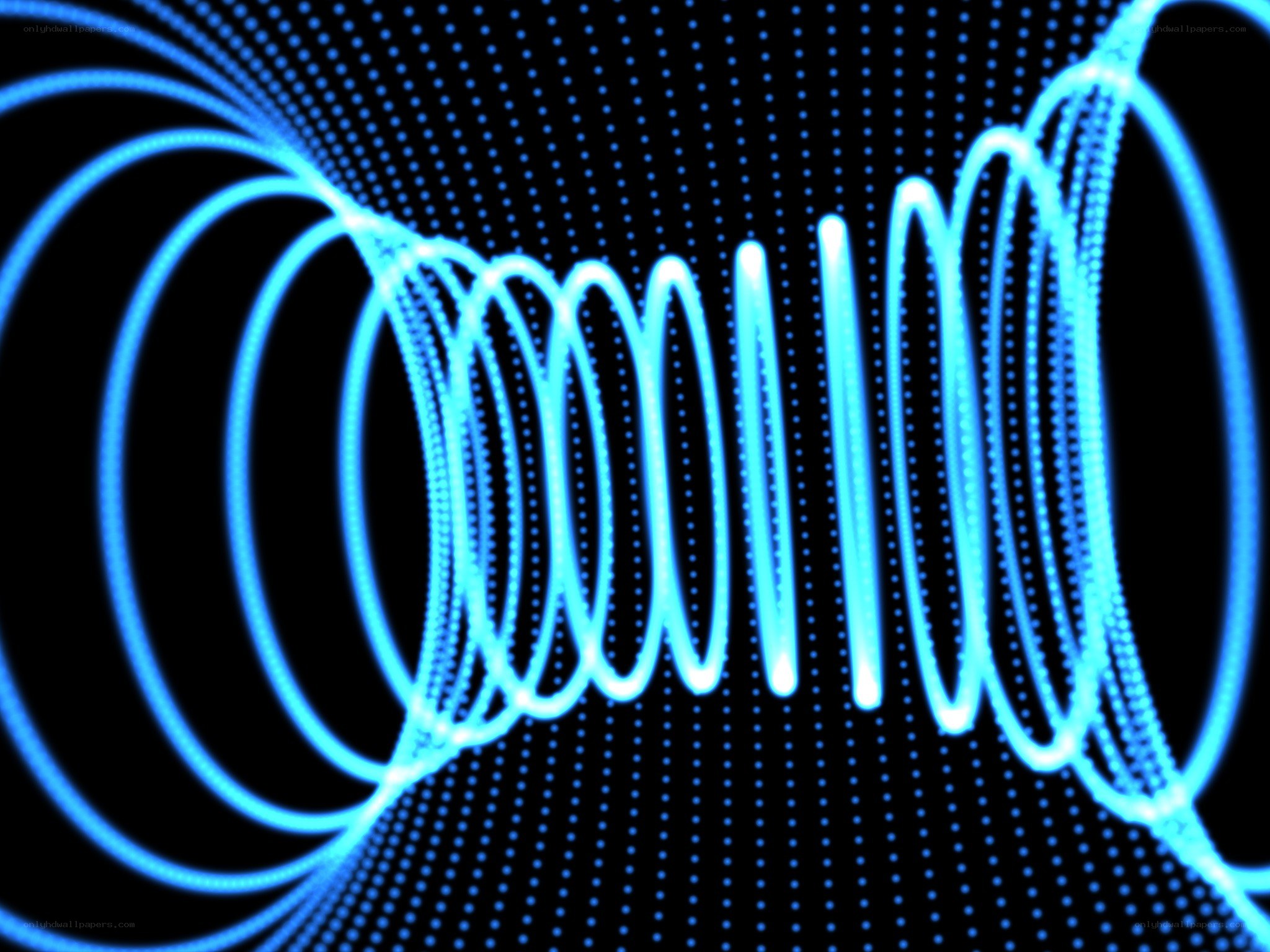 blue light wave pattern