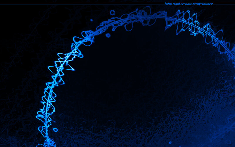 Blue Light Wave Pattern — Abstract, Digital Art