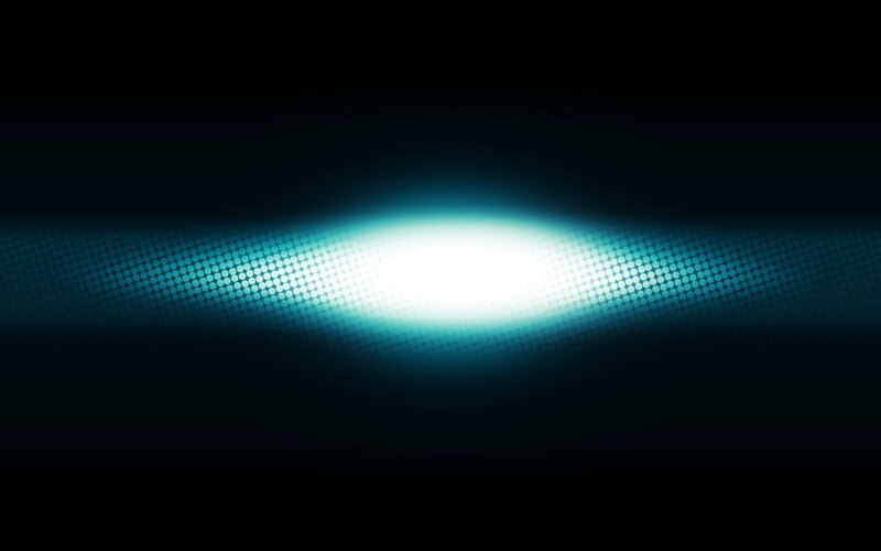 Blue Light Wave Pattern — Black