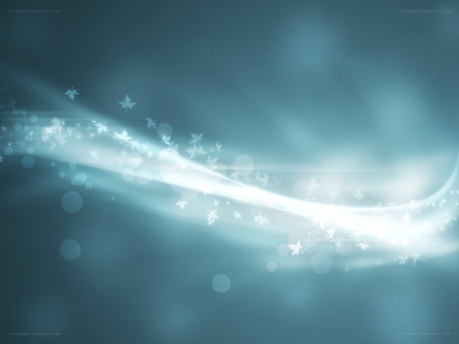 blue light wave with stars