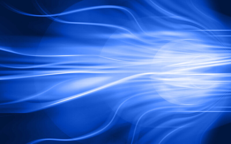 Blue light waves abstract