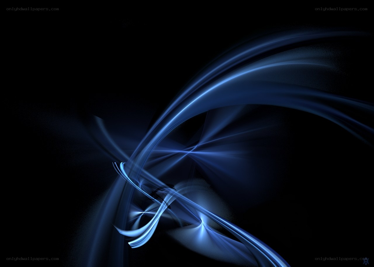 blue light waves abstract
