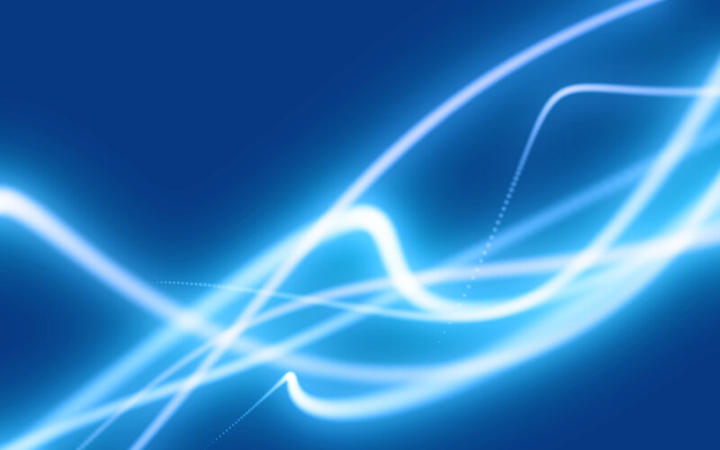 blue light waves abstract