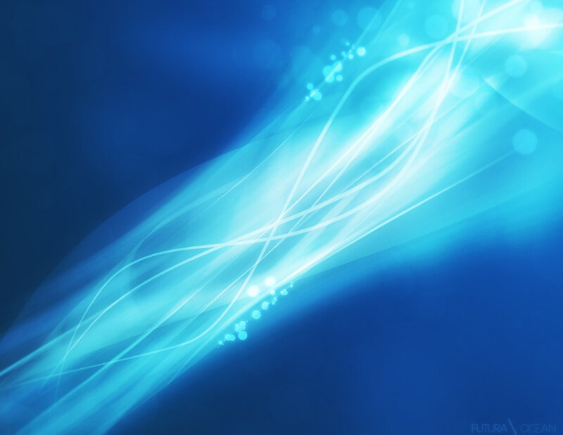 Blue light waves abstract