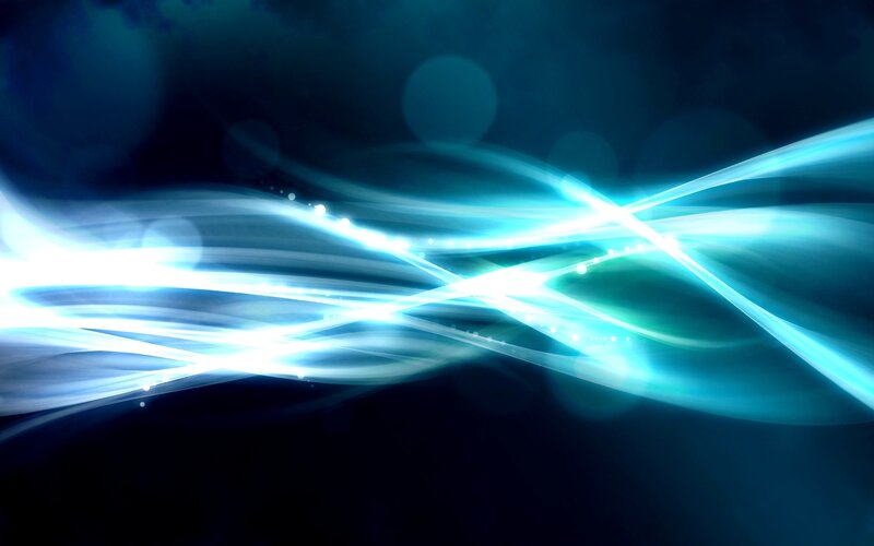 blue light waves abstract