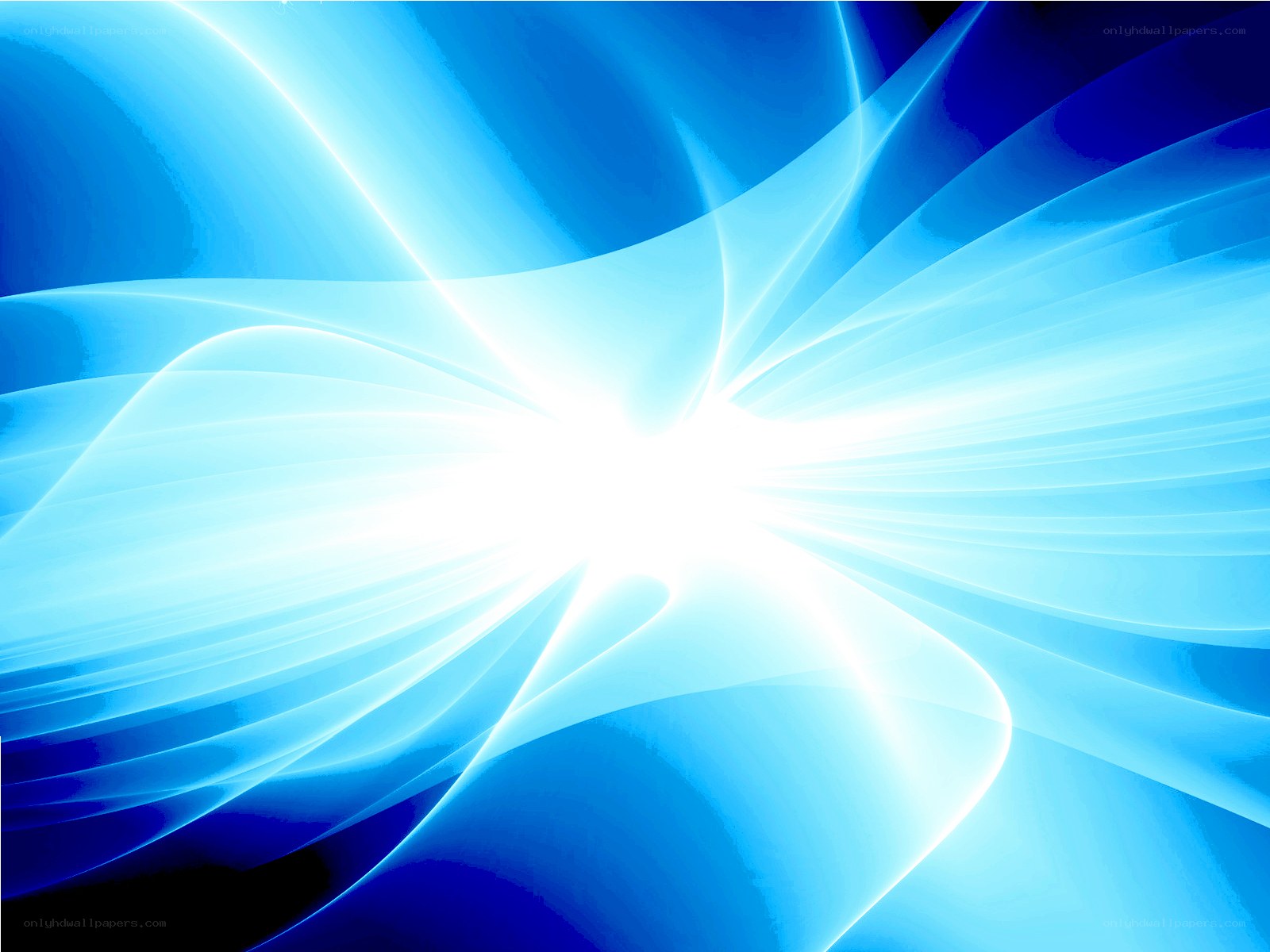 blue light waves abstract