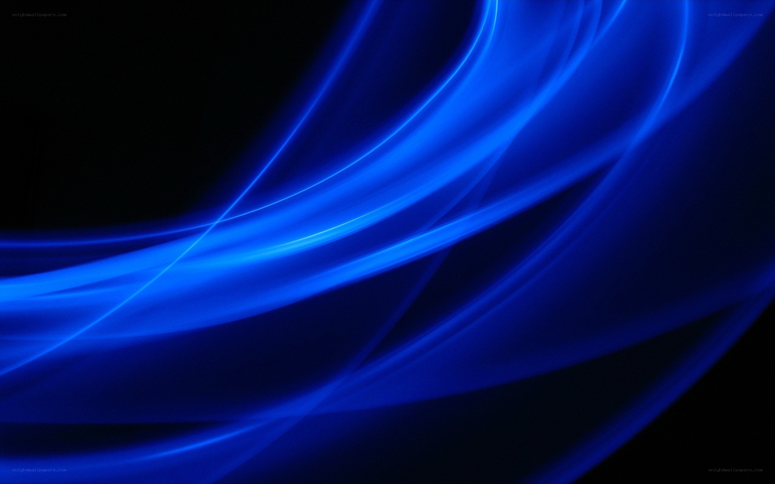 blue light waves abstract