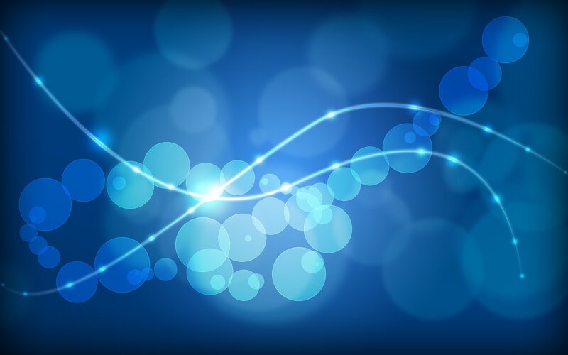 Blue Light Waves and Circles