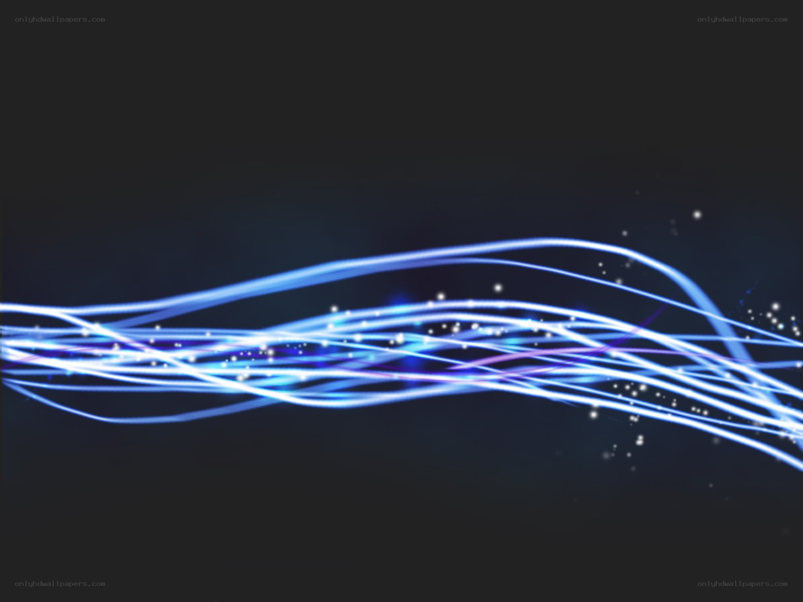 blue light waves animation