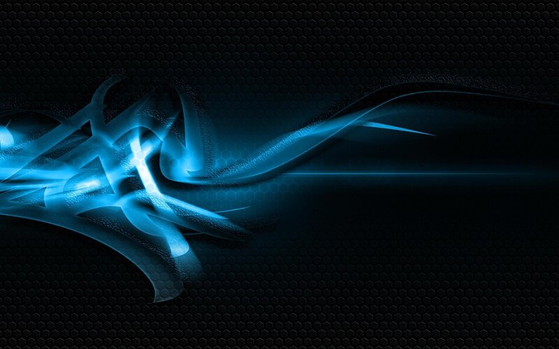 Blue Light Waves — Black