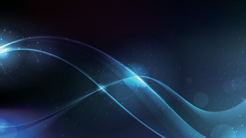 Blue Light Waves — Calm, Abstract, Particles, Lines