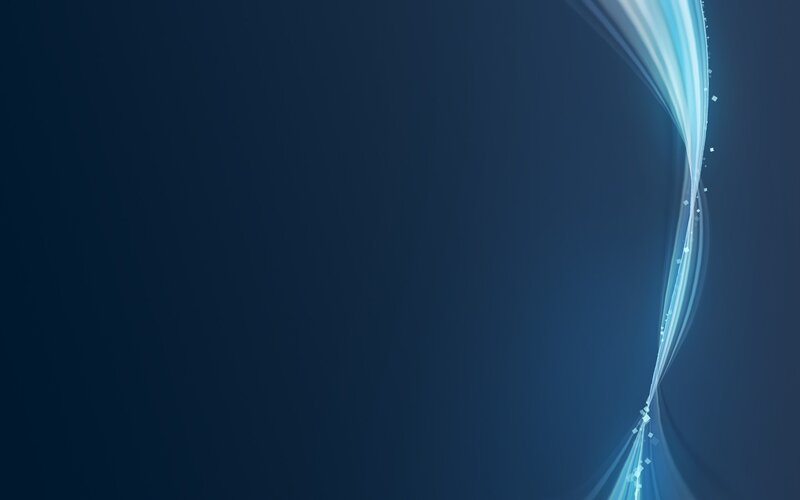 Blue Light Waves — Calm, Abstract, Particles, White