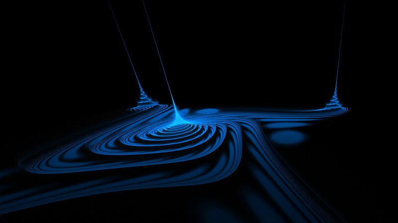 Blue Light Waves — Dramatic
