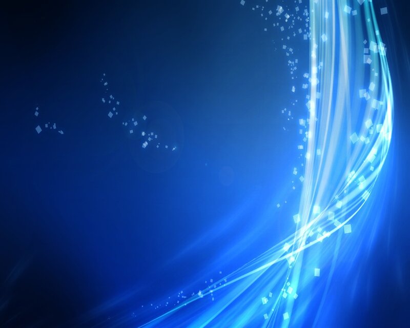 Blue Light Waves — Dynamic, Abstract, Light Beams