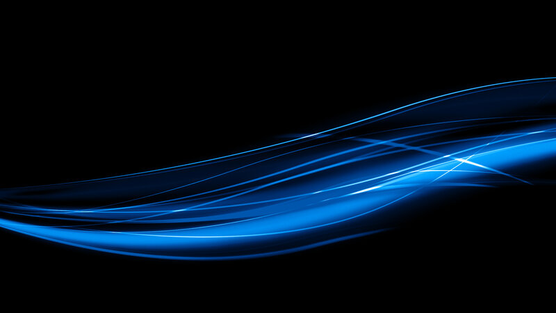 Blue Light Waves — Dynamic, Abstract, Lines, Dark Background