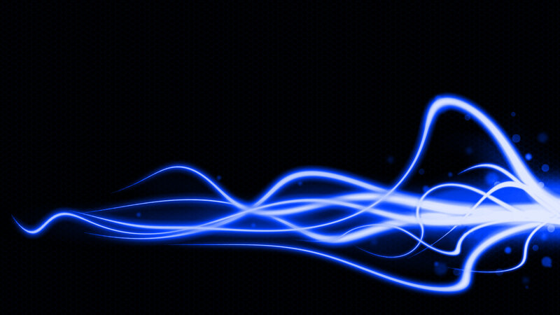 Blue Light Waves — Dynamic, Abstract, Lines, Particles