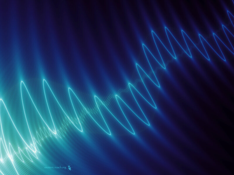 Blue Light Waves — Dynamic, Abstract, Lines