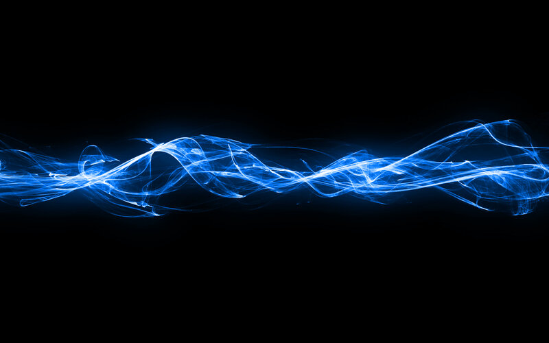 Blue Light Waves — Dynamic, Abstract, Smoke