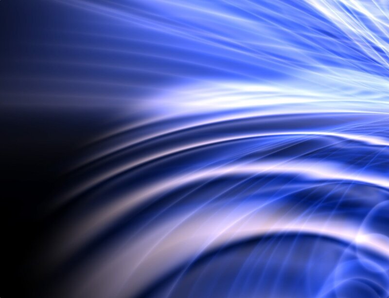 Blue Light Waves — Dynamic, Abstract, White, Black