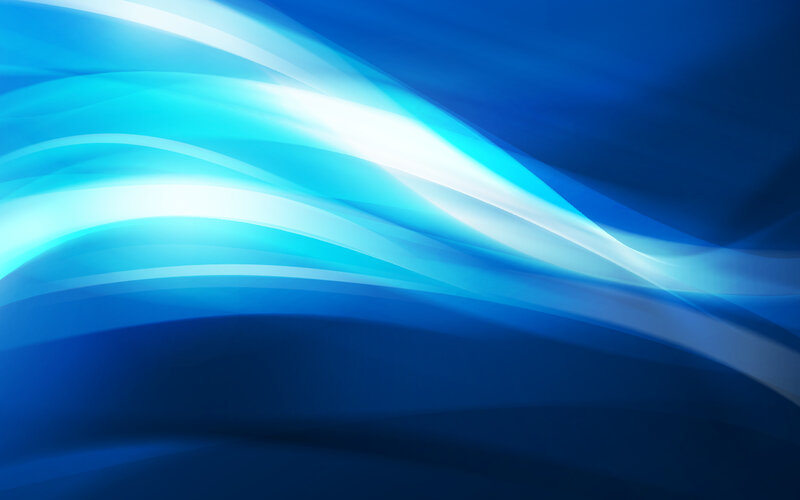 Blue Light Waves — Dynamic, Abstract, White