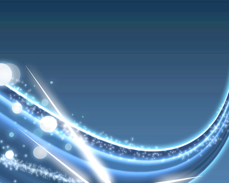 Blue Light Waves — Dynamic, Digital Art, Light Beams