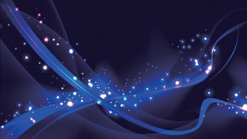 Blue Light Waves — Dynamic, Night, Abstract