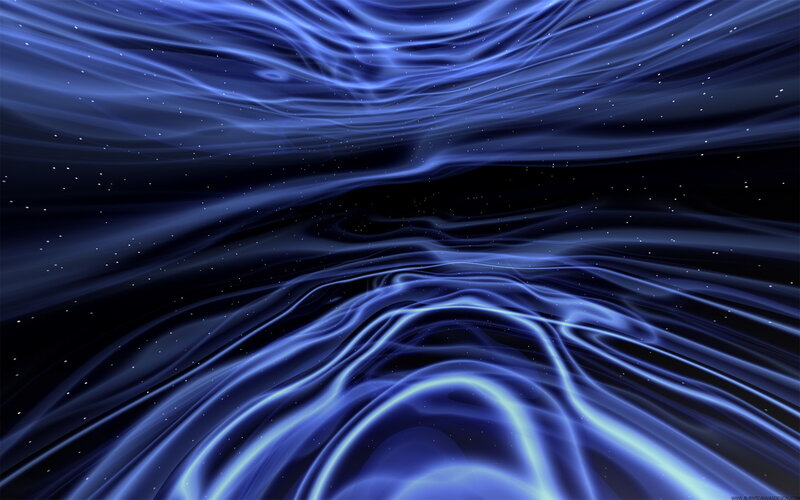 Blue Light Waves in Space