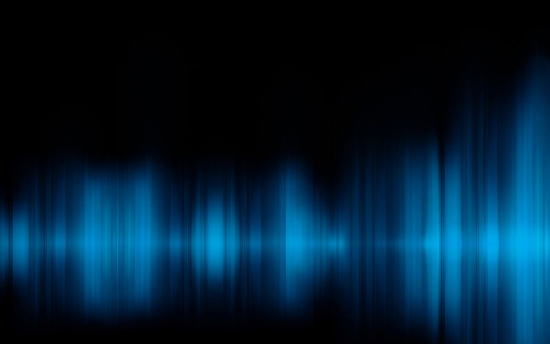 blue light waves on black