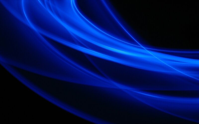 Blue light waves on black