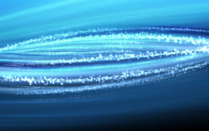 Blue Light Waves — Particles