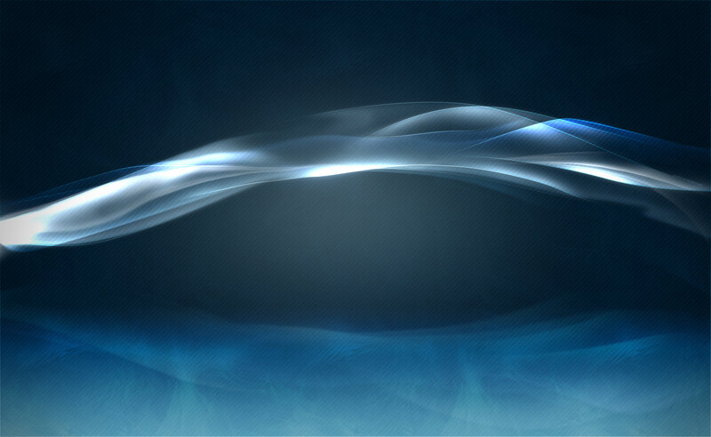 Blue Light Waves — Serene, Abstract, Dark Background