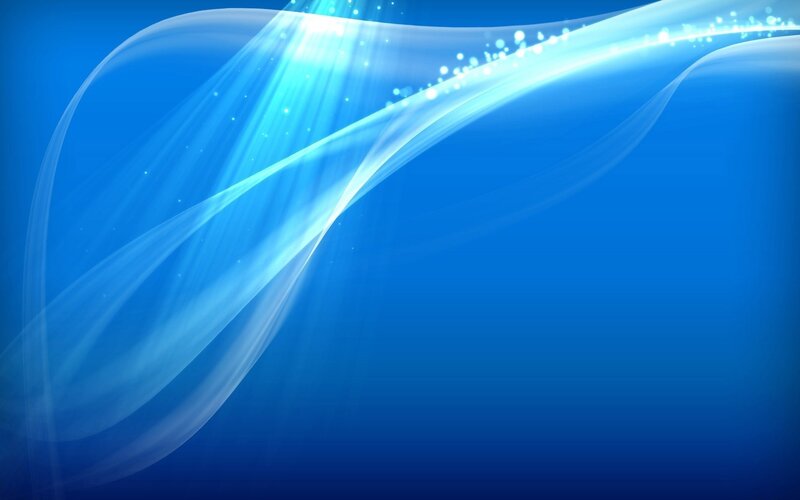 Blue Light Waves — Serene, Abstract, Light Rays