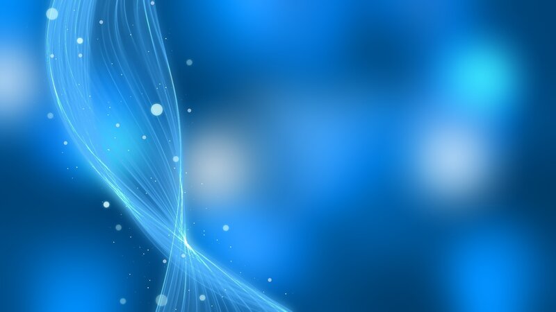 Blue Light Waves — Serene, Abstract, Particles